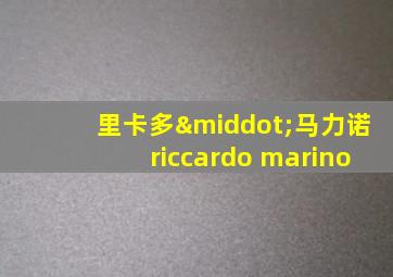 里卡多·马力诺riccardo marino